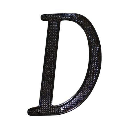 Pamex 4in Zinc Nail On House Letter D Matte Black Finish DD0740DBL